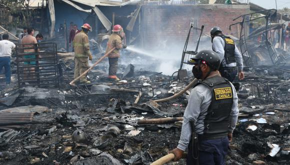 Piura: cinco familias damnificadas por incendio ocurrido en asentamiento humano (Foto: Municipalidad Castilla).
