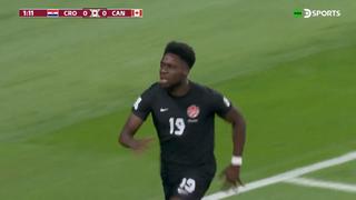 Gol de Canadá en el Mundial: Alphonso Davies, de cabeza, puso el 1-0 sobre Croacia (VIDEO)