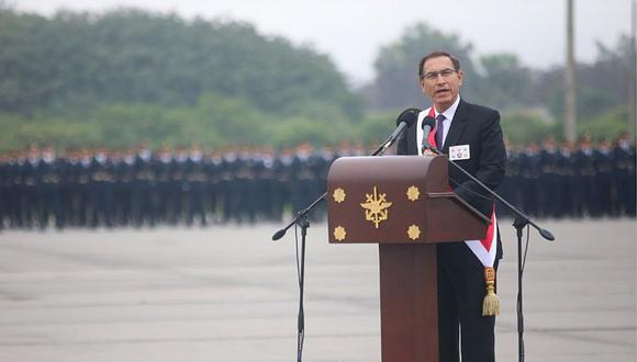 Presidente Vizcarra asegura que "no se cederá ni un centímetro" en lucha contra terrorismo