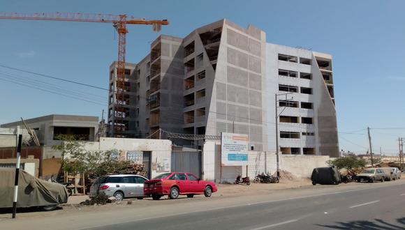 Nueva sede del Gobierno Regional de Tacna se construye en la avenida Manuel A. Odría. (Foto: Adrian Apaza)