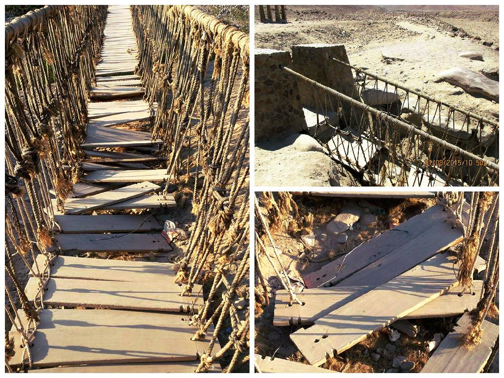 Puentes colgantes de Miculla recibirán atención con S/.150 mil