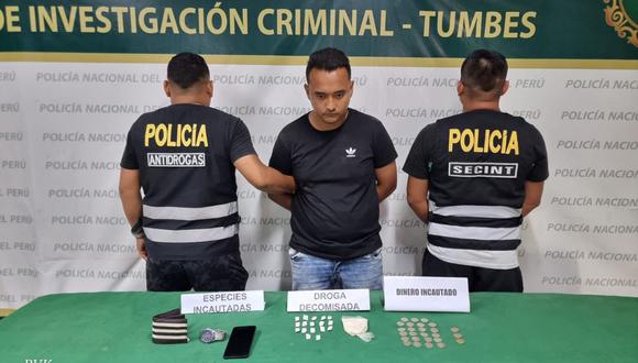José Luis Palacios Castillo junto a las sustancias ilícitas fueron trasladados a la dependencia policial.