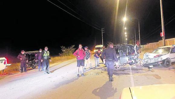 Perdieron la vida Catalina Lescano Chero y el ecuatoriano Victor Eduardo Castro Requelme. En tanto, el policía Zacarías Mogollón Farías sufrió el despiste de su motocicleta.