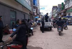 Retiran a comerciantes ambulantes de barrio Tupac Amaru de Juliaca