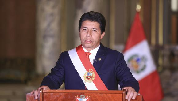 Presidente Pedro Castillo brindó mensaje a la Nación. Foto: Presidencia.