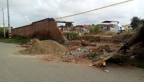 Tumbes: Se desploma parte del cerco perimétrico del cementerio "El Carmen" 