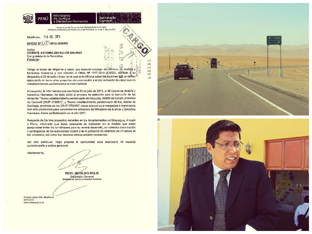 Suspenden construcción de megapenal en Moquegua