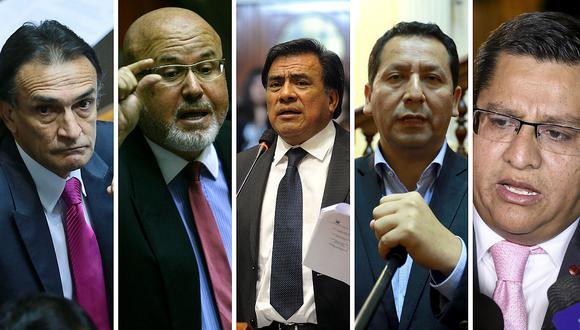 Fiscalía investiga a congresistas Héctor Becerril, Javier Velásquez, Carlos Bruce, César Vásquez y Clemente Flores