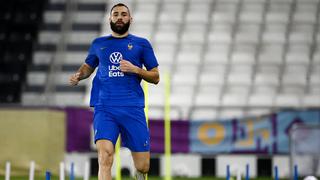 Karim Benzema no pudo continuar el entrenamiento de Francia y peligra su presencia ante Australia