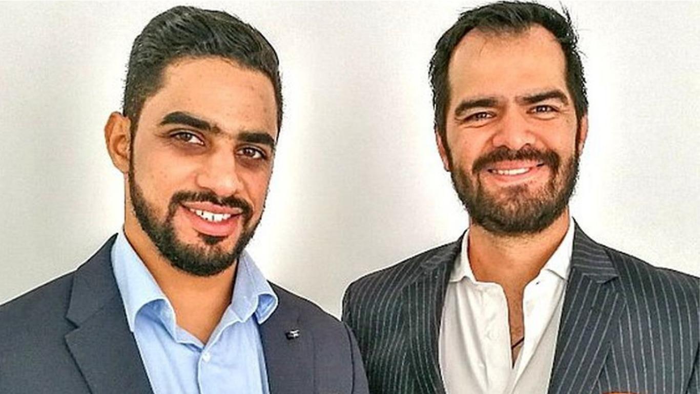 Empresario árabe Yaqoob Mubarak y su socio mexicano, Gilberto Rosas.