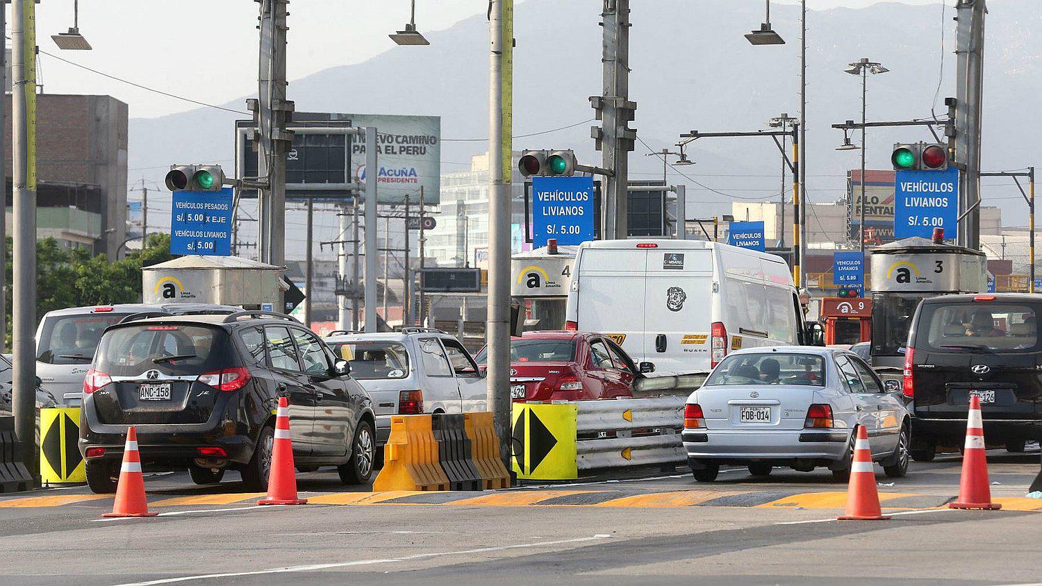 Conductores pagarán S/5.70 en los peajes de concesionaria Lamsac