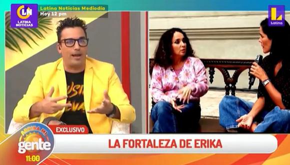 Santi Lesmes opinó sobre Érika Villalobos tras la entrevista que ofreció en “Arriba Mi Gente”. (Foto: Captura)