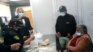 Anciana es detenida por intentar ingresar droga a penal de Huancayo en detergente (VIDEO)