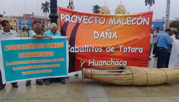 Huanchaco: Pobladores rechazan construcción del malecón en balneario (VIDEO)
