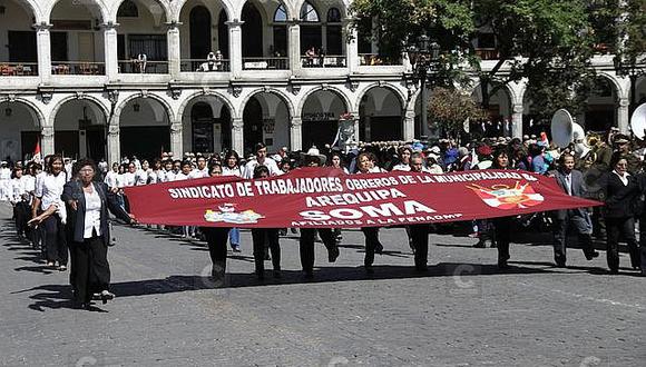 Obreros municipales alistan marcha contra Gobierno Nacional