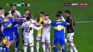 Zambrano, lejos del pleito: separó a los jugadores que se encararon en el Boca vs. Platense (VIDEO)