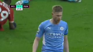Manchester City vs. Manchester United: De Bruyne anotó el 2-1 de los ‘Citizens’ en la Premier League (VIDEO)