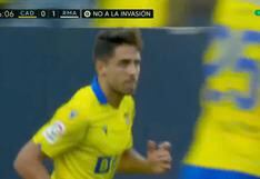 Real Madrid vs. Cádiz: Rubén Sobrino consiguió el gol del empate del conjunto amarillo (VIDEO)