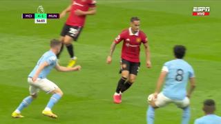 Antony descuenta para Manchester United: el City tiene un 4-1 a favor en el derbi (VIDEO)