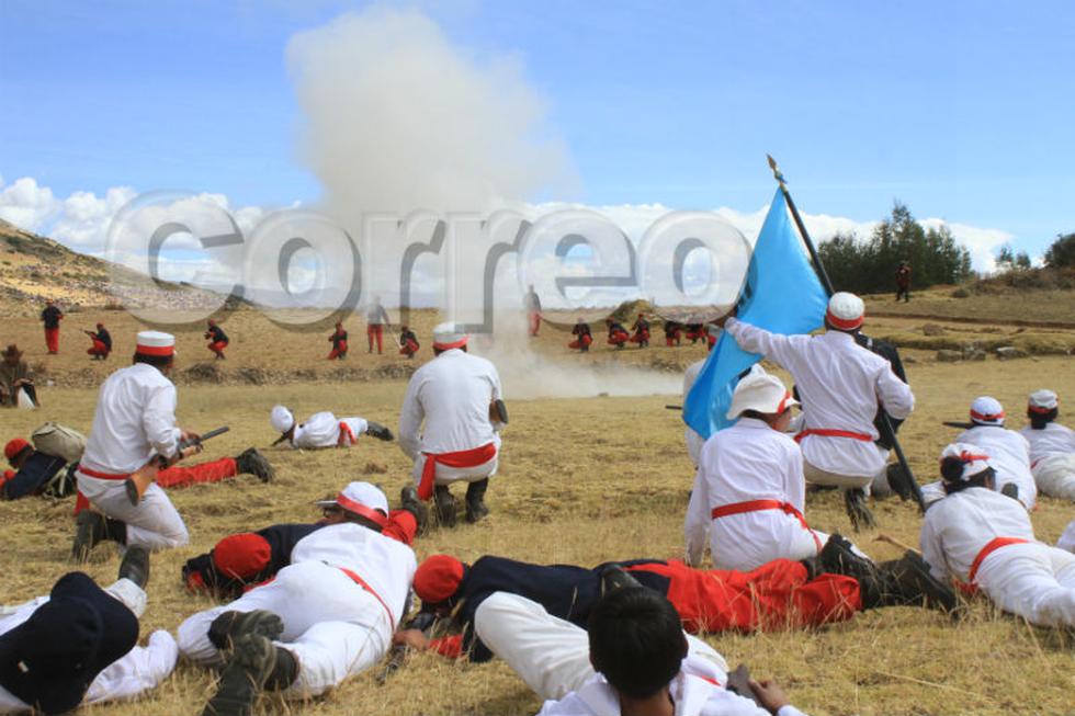 Con escenificación recuerdan a cientos de muertos en batalla con chilenos (FOTOS)