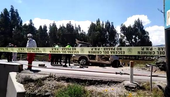 Junín: tres fallecidos y ocho heridos en choque frontal de unidades en la Carretera Central