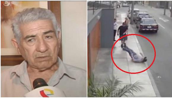 Sujeto agredió a anciano en la vía pública porque espantó a su mascota (VIDEO)