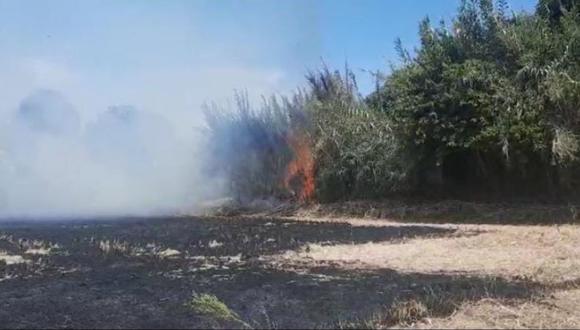 Fuego empezó por la quema de granza de arroz| Foto: Correo