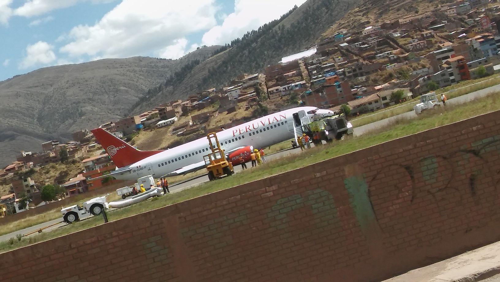 Cusco: Turista muestra vídeo del momento preciso del aterrizaje forzoso de avión en Cusco (VÍDEO)