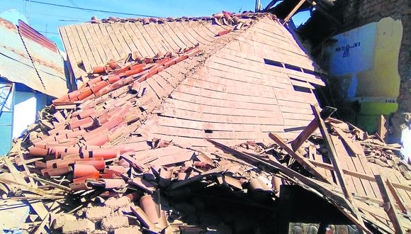 Antiguas construcciones en riesgo de desplomarse por lluvias | PERU | CORREO