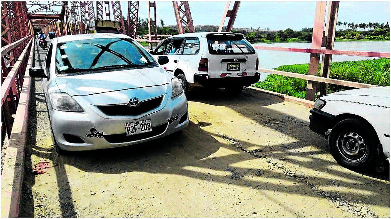 Los dos únicos puentes de Sullana son una calamidad 