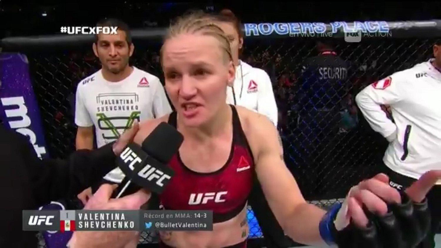 UFC 215: La impotencia de Valentina Shevchenko ante decisión de los jueces (VIDEO)
