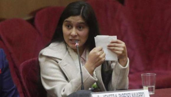 Yenifer Paredes, cuñada del presidente Castillo, es sindicada como lobista de una presunta organización criminal. (Foto: archivo Congreso)