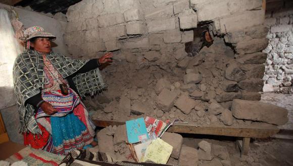 Sismo en Arequipa destruyó 111 viviendas y afectó otras 530