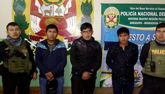 Moquegua: Detienen a tres muchachos acusados de robar celulares