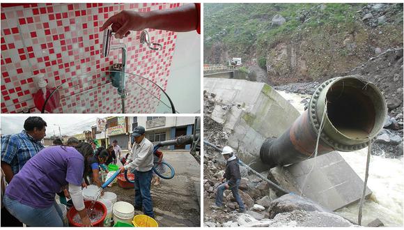 Sedapar termina trabajos de reparación, pero familias aún permanecerán sin agua