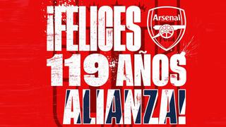 Alianza Lima cumple 119 años y es felicitado por Arsenal de Inglaterra 