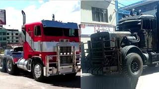 Optimus Prime y los demás Transformers pasean por las calles de Cusco (VIDEOS)