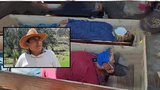 Huancavelica: Desmienten que alcalde de Tantará haya simulado estar muerto en ataúd (VIDEO)