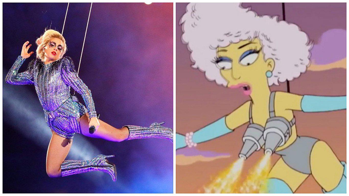 ​Los Simpsons predijeron presentación de Lady Gaga en el Super Bowl (VIDEO)