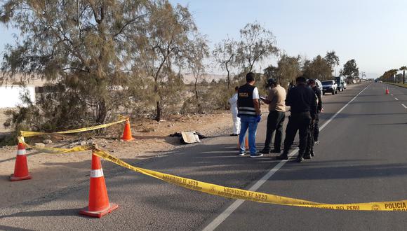 Cuerpo de víctima fue arrastrado cerca de cien metros por vehículos en la carretera Panamericana Sur