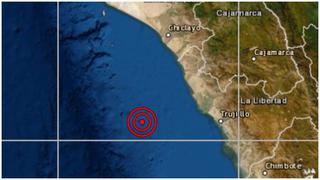 La Libertad: sismo de magnitud 5.3 se registró esta noche en Pacasmayo