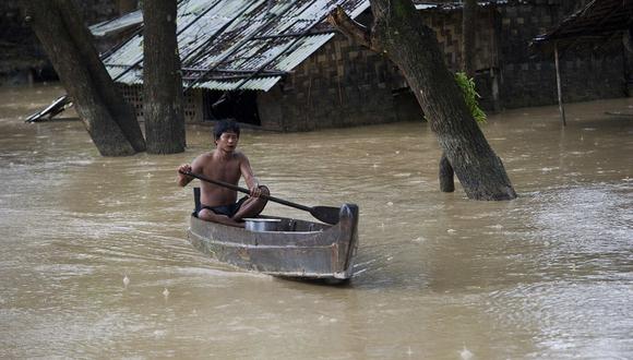 Más de 100 muertos y un millón de damnificados por inundaciones en Birmania