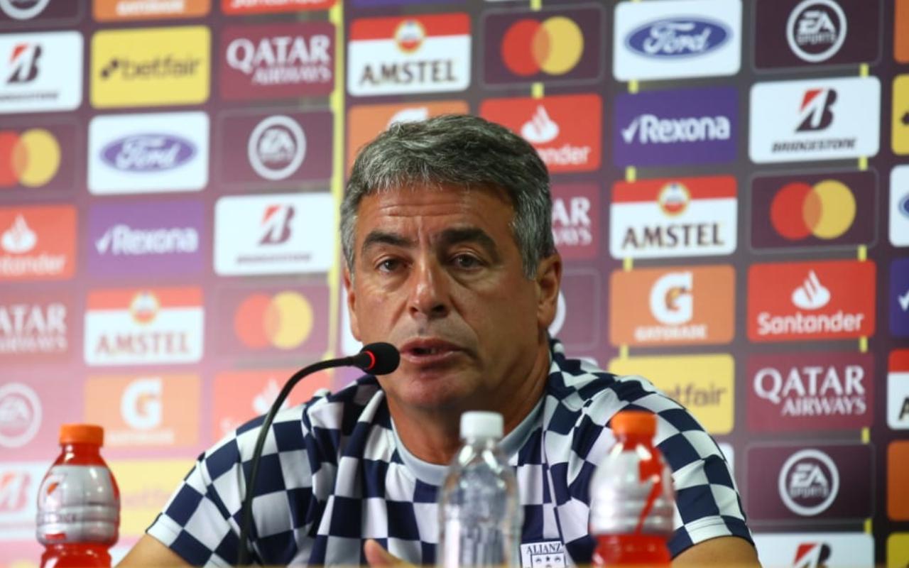 Pablo Bengoechea ofreció conferencia de prensa previo al partido entre Alianza Lima y Nacional de Uruguay por la Copa Libertadores. (Foto: Fernando Sangama / GEC)