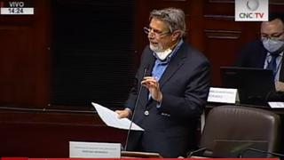 Sagasti reitera que el Partido Morado no votará a favor de la vacancia de Martín Vizcarra