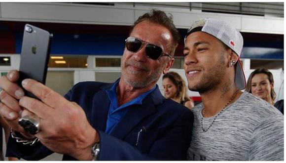 Facebook: Arnold Schwarzenegger conoce a Neymar y ambos toman esta decisión