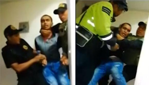 Surquillo: Familia agrede a policías que detuvieron a delincuente (VIDEO)