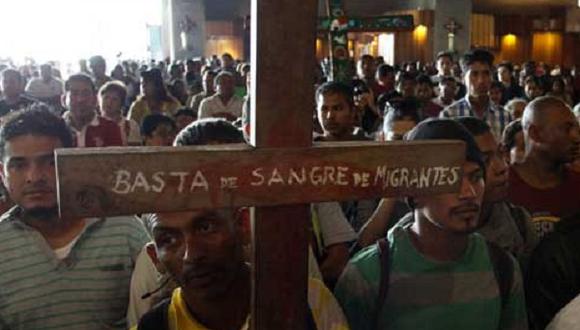 Caravana de migrantes llega a Basílica de Guadalupe en capital mexicana