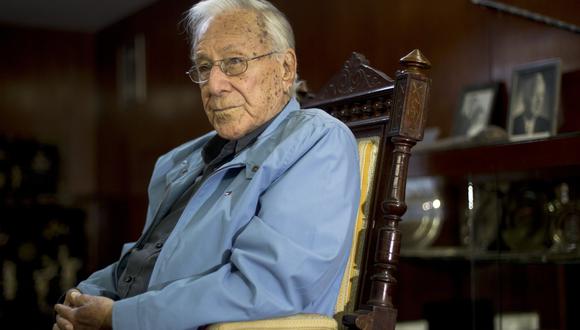 Luis Bedoya Reyes mantuvo una activa vida política hasta sus 102 años. FOTO: RICHARD HIRANO / EL COMERCIO