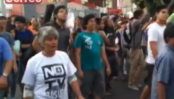 Marcha contra la denominada 'Tv Basura' llegó a canales (Video)