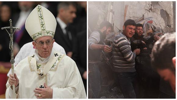 El papa Francisco implora la paz en Siria, donde reinan "horror y muerte" (VIDEO)